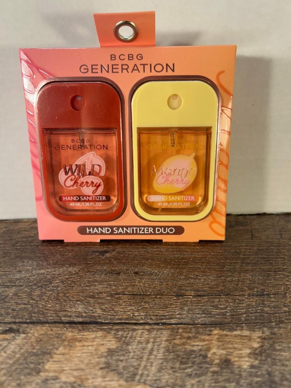BCBGeneration Luxury Hand Sanitizer Duo Wild Berry & Peach NWT